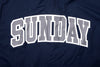 Sunday Blockhead Windbreaker Anorak Jacket (Navy with Gray/White Ink)