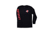 Odyssey Academy Long Sleeve (Black with Red/White Ink)