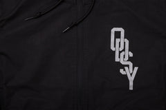 Odyssey Interlock Windbreaker Anorak Jacket (Black with Reflective Ink)