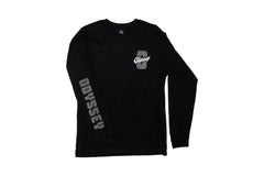 Odyssey Lite Board Long Sleeve (Black with White/Metallic Silver Ink)