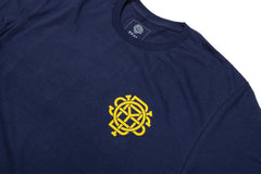 Odyssey Import Tee (Navy with Mustard Ink)