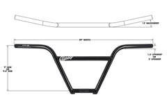 Odyssey 49er 9" 4pc Bar (Rustproof Black)