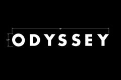 Odyssey Futura Big Ramp Die-Cut Sticker (White)